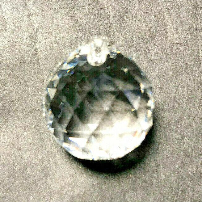 New 3/4" (20mm) Clear Strass Lead Crystal Faceted Chandelier Ball, #CB700 - Stone Door Lamps