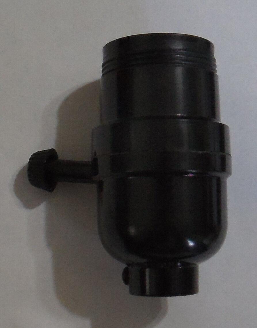Leviton BAKELITE 3 - WAY TURN KNOB SOCKET UNO THREADED SHELL LAMP PART SO265 - Stone Door Lamps