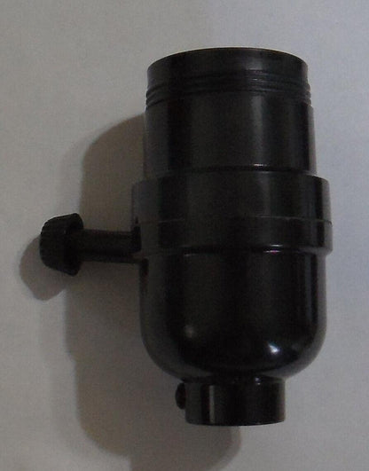 Leviton BAKELITE 3 - WAY TURN KNOB SOCKET UNO THREADED SHELL LAMP PART SO265 - Stone Door Lamps