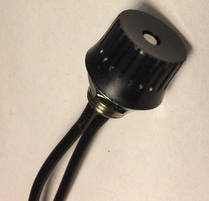 BLACK ON OFF ROTARY CANOPY SWITCH LAMP PART with Bakelite Button #RS403 - Stone Door Lamps