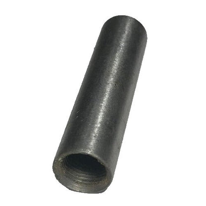 New 2" Brushed Steel Female Threaded Lamp Pipe, Rod, 1/8F Tap (3/8") #SP216S - Stone Door Lamps