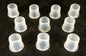 Lot of 10 Clear Plastic Pipe Hole Bushing Lamp Cord Protector For 1/8 IPS Pipe - Stone Door Lamps