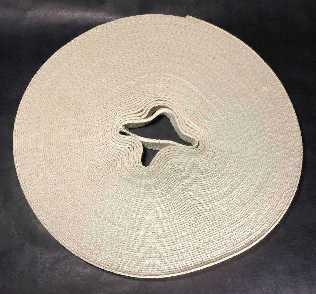 New 7/8" Wide Flat Cotton Oil Lamp Wick Sold By The Yard Lamplight Farms #WY919S