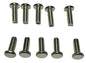 New Lot Of 10 Steel 1/2" Long Nickel Plated Finish Thumbhead Screws 8/32 Thread - Stone Door Lamps