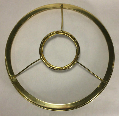 New 10" Fitter Solid Brass Shade Ring Holder For Rayo & Central Draft Burner 731 - Stone Door Lamps