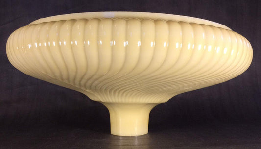 New 16" Antique Style Rib Swirl Nu-Gold Torchiere Lamp Shade Made in USA #TS022