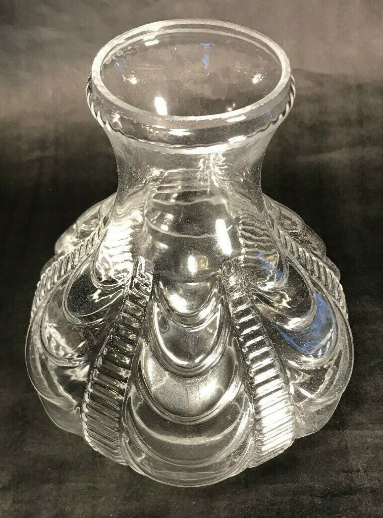 New 3" x 9" Clear Embossed Glass Coolidge Drape Lamp Chimney, F/ #2 burner CH010