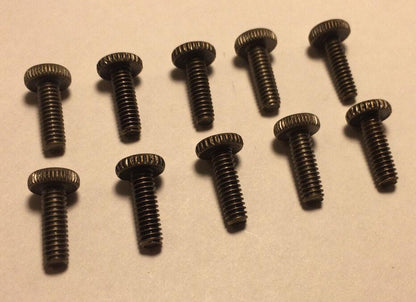 New Lot Of 10 Steel 1/2" Long Antique Brass Finish Thumbhead Screws 8/32 Thread - Stone Door Lamps