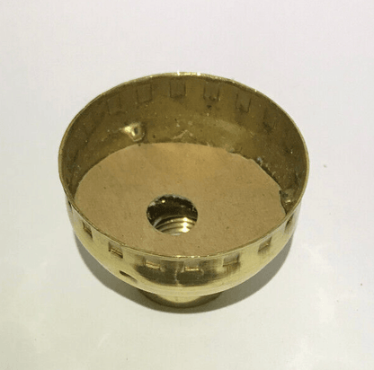 New Leviton Brand Brass Socket Cap With Set Screw, 1/4IP (1/2") Polished SC300M - Stone Door Lamps