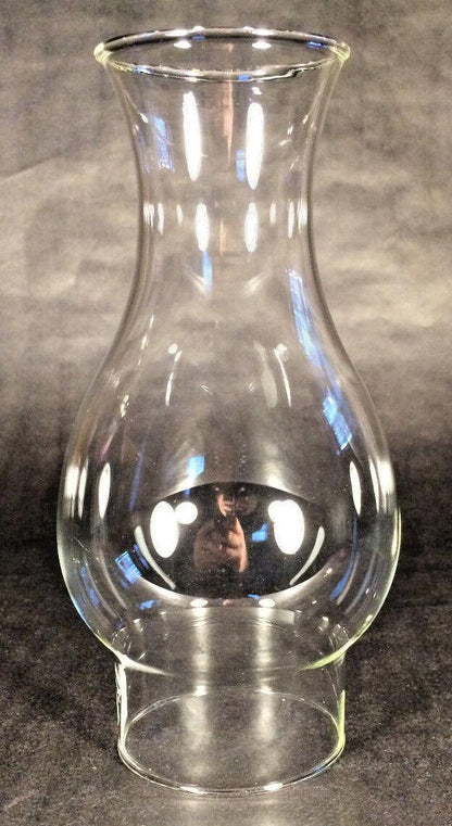 3" X 8 5/8" CLEAR GLASS OIL LAMP Flair Top CHIMNEY for #2 burner & 3" gallery - Stone Door Lamps