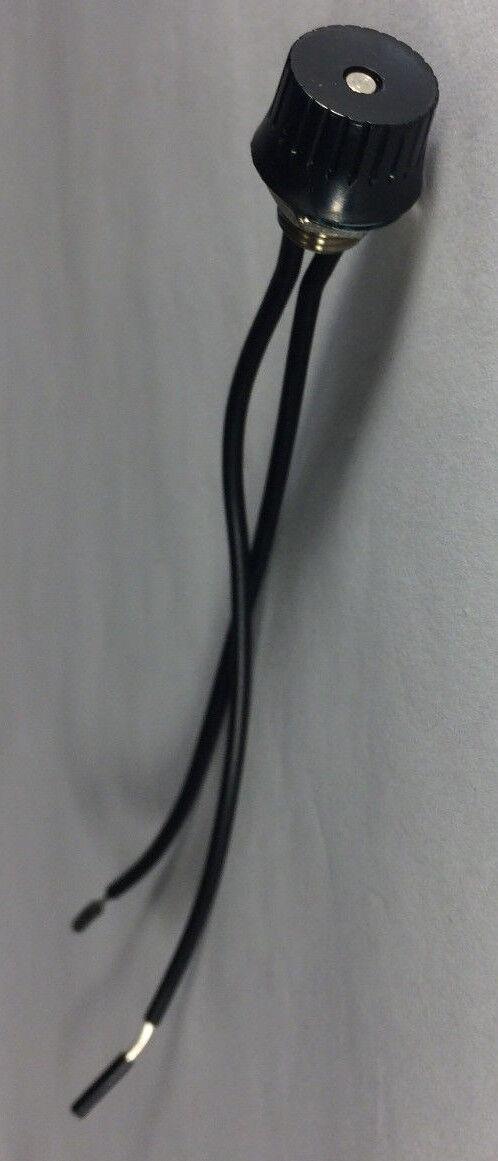 BLACK ON OFF ROTARY CANOPY SWITCH LAMP PART with Bakelite Button #RS403 - Stone Door Lamps