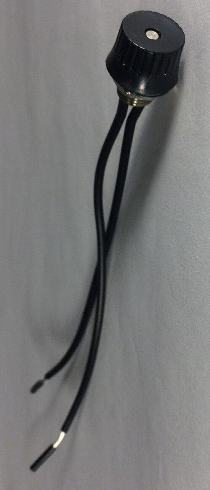 BLACK ON OFF ROTARY CANOPY SWITCH LAMP PART with Bakelite Button #RS403 - Stone Door Lamps