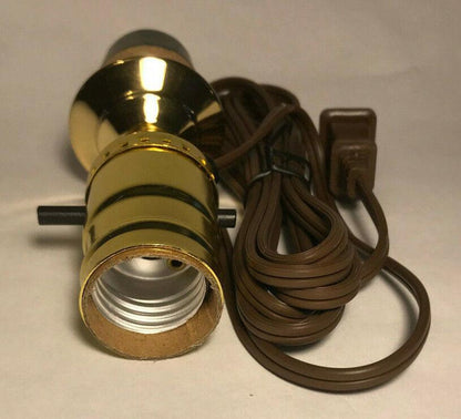 New Make A Bottle Lamp Kit With 1 3/4" Cork Base And 6 ft. Brown Cord #BK351 - Stone Door Lamps