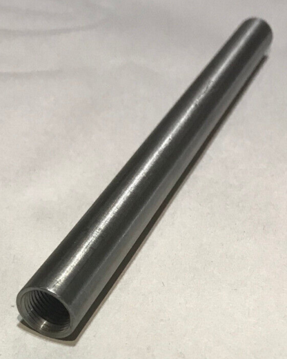 New 6" Brushed Steel Female Threaded Lamp Pipe, Rod, 1/8F Tap (3/8") #SP220S