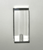 New Clear Acrylic Rectangular Cuboid Lamp Finial, 2 1/16" ht. 1/4 - 27F #LF224 - Stone Door Lamps