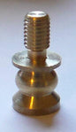 1/2" HEIGHT TURNED Brass Lamp SHADE FINIAL RISER - Unfinished Brass   #RIS66U