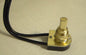 Lamp Part On Off Brass Plated Push Canopy Switch with 6" 18 gauge wire leads 401 - Stone Door Lamps